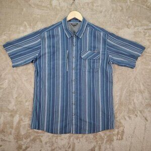 Eddie Bauer Button-Down Shirt Mens Size TXL Big And Tall Man Vented Back Pockets
